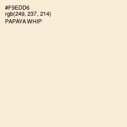 #F9EDD6 - Papaya Whip Color Image